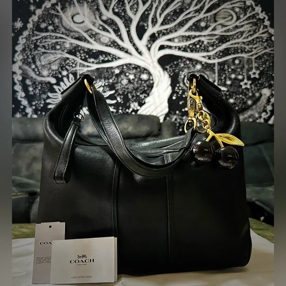 Vintage Y2K Coach Black soft Leather hobo shoulder bag 2001 years ❌70% OFF SALE❌ - Picture 5 of 17